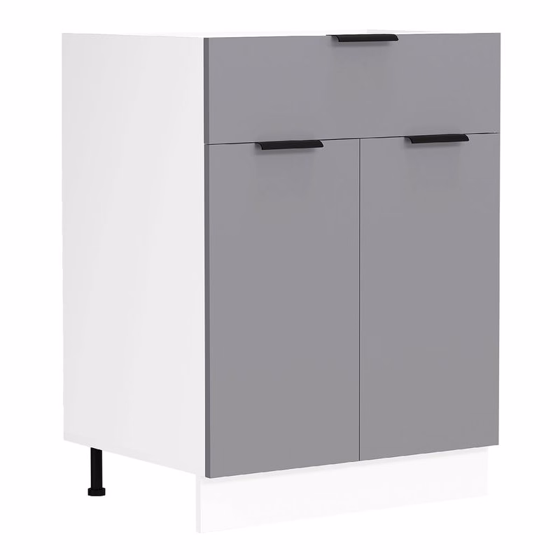 VCM Spodná skrinka so zásuvkou 60 cm "Fasola", antracitová