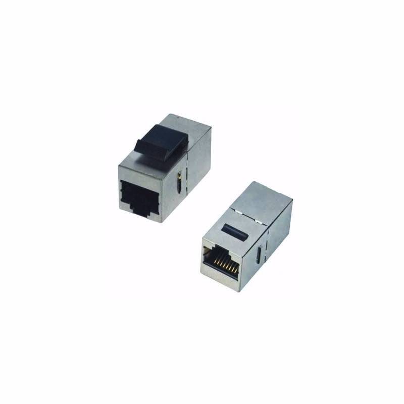 DATACOM Spojka panel STP 2 x RJ45 (8p8c) Cat5e, priama, plast