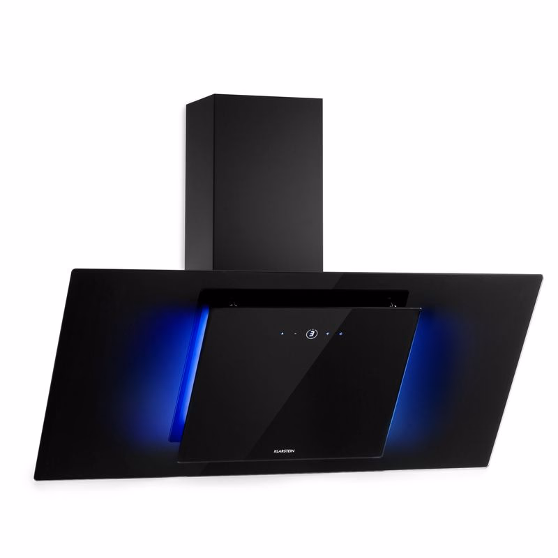Klarstein Eleonora 90, digestor, 90 cm, nastenný, 426 m³/h, dotykový panel, LED, A++, čierny