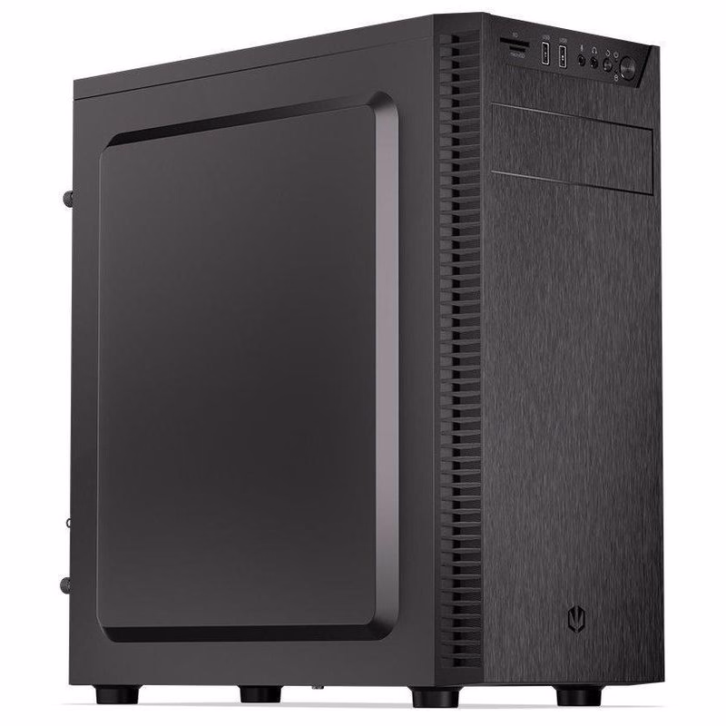 Endorfy Armis 100 Solid Skriňa, Middle tower, bez zdroja, 2× USB 3.0, 1× 120mm ventilátor, čítačka kariet, čierna