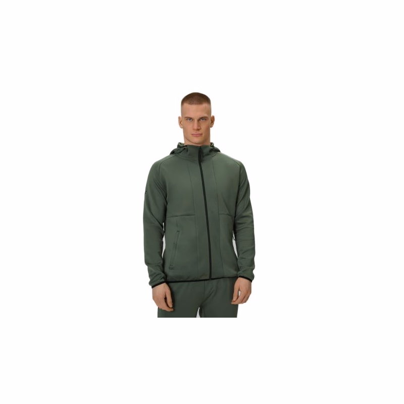 Pánska bežecká mikina 4F SWEATSHIRT FNK M627-43S-KHAKI