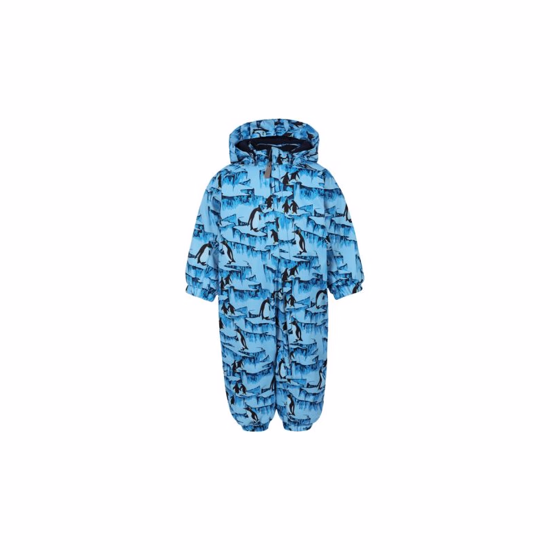 Chlapčenský zimný overal COLOR KIDS Coverall, AOP, AF 10.000, light blue