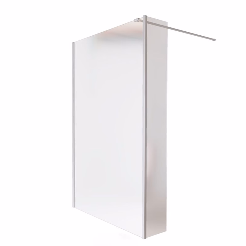 BESCO - Walk-in sprchovací kút AVEO - FARBA rámu - Chróm / Leštený hliník (ALU), Pevná stena - 50 cm, Rozmer A - 110 cm, Rozmer C - 195 cm, Výplň - Číre bezpečnostné sklo - 8 mm BCAVEO110+BCAVEO50