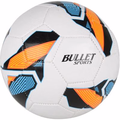 Futbalová lopta Bullet Sports veľ. 5, bielo-oranžový