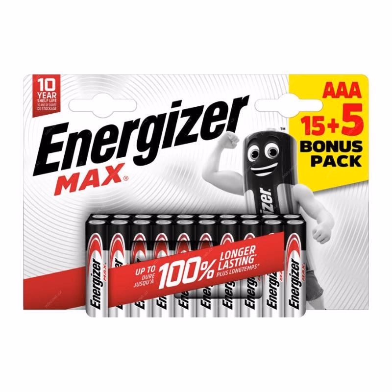 Energizer LR03/20 Max AAA 15+5 zadarmo