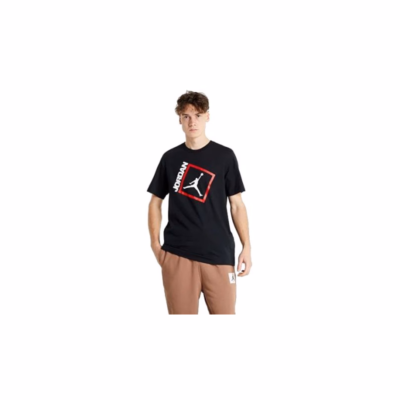 Pánske tričko s krátkym rukávom NIKE M JORDAN JUMPMAN BOX SS CREW-011 BLACK