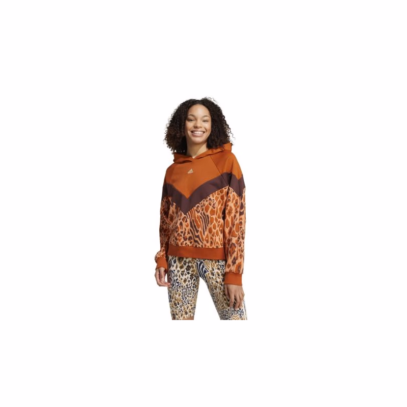 Dámska mikina s kapucňou ADIDAS FARM HOODIE-IV9739-Orange