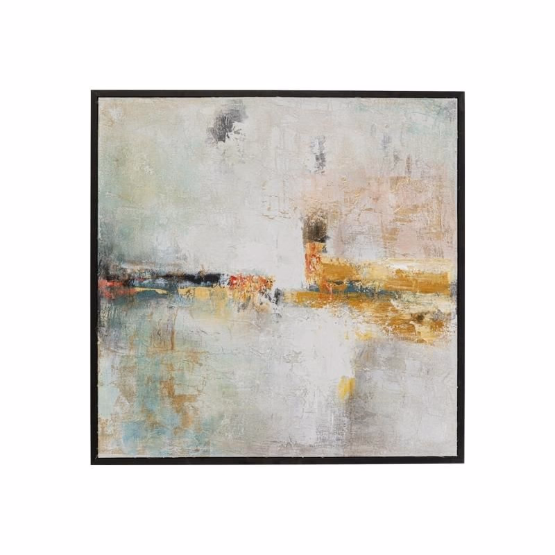 Dust obraz zlatý 120x120 cm