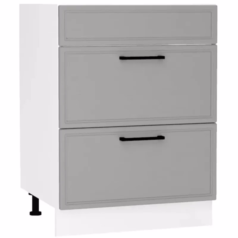 Kuchynská skrinka Emily D60PC S/2 ZASL Dast Grey