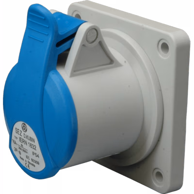 Zásuvka vstavaná 16A/230V/3P IP54 - IERN 1632 (SEZ DK)