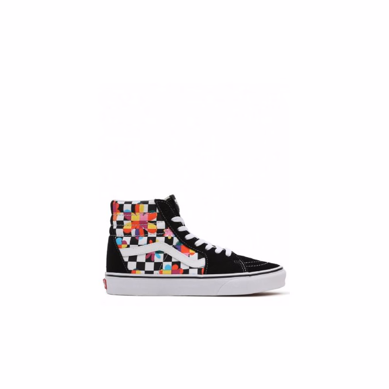 Dámska vychádzková obuv VANS UA SK8-HI (Floral Checkerboard) black true white