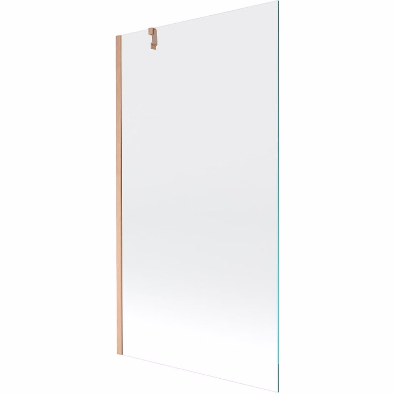 MEXEN/S - Next vaňová zástena FIX 100 x 150, transparent, meď kartáčovaná 895-100-000-00-00-65