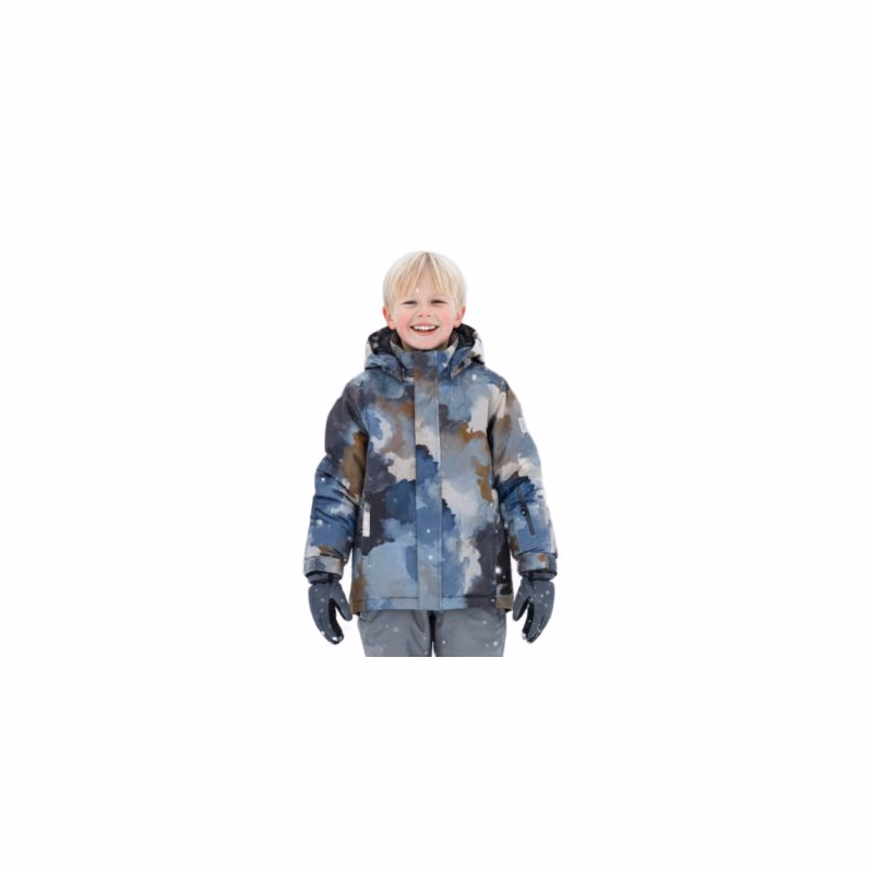 Chlapčenská lyžiarska bunda COLOR KIDS Ski Jacket - AOP -7842-Stormy Weather