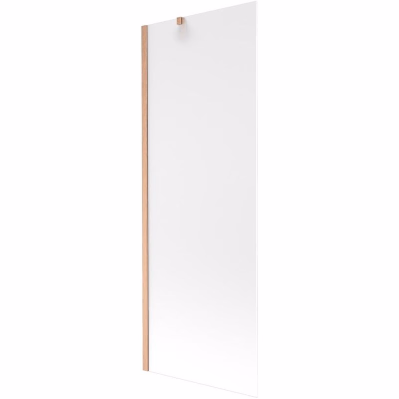 MEXEN/S - Next vaňová zástena FIX 70 x 150, dekor, meď kartáčovaná 895-070-000-00-30-65
