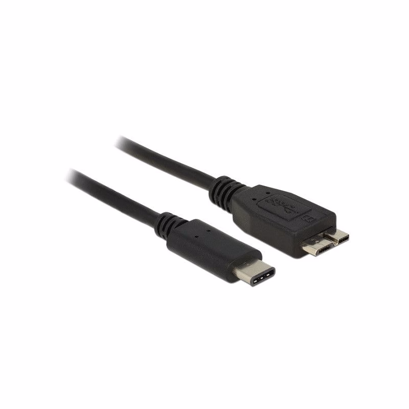 Delock kábel SuperSpeed USB 10 Gbps (USB 3.1, Gen 2) USB Type-C™ samec > USB type Micro-B samec 0.5 m čierny