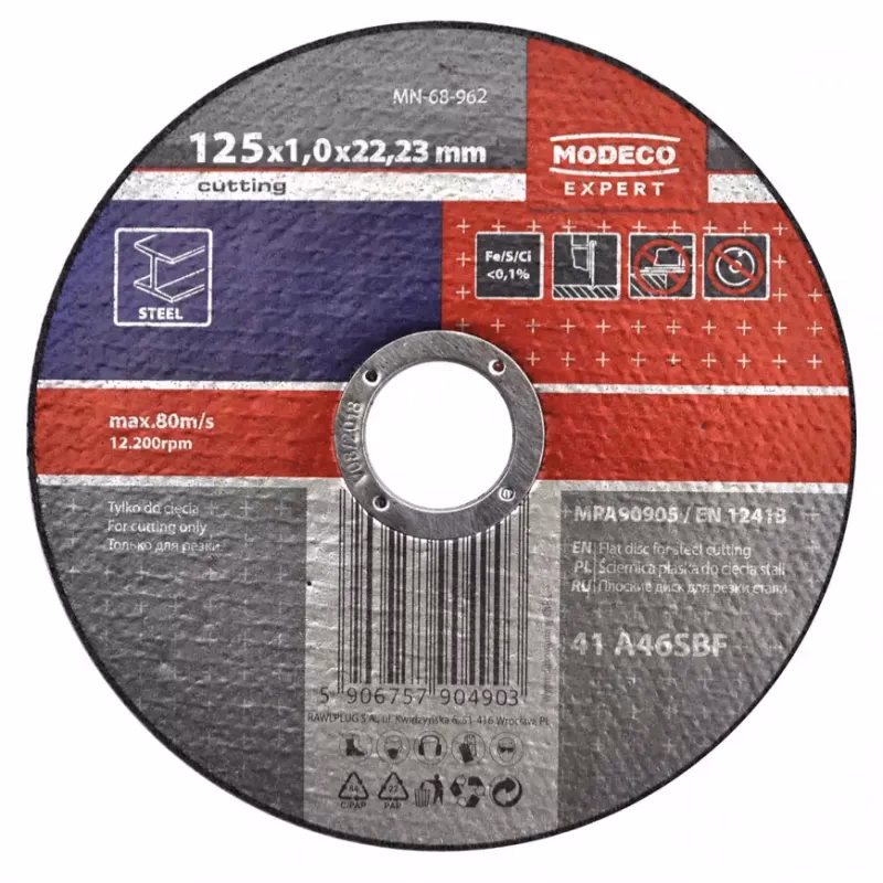 Rezací kotúč Modeno Metal 125x1,0 mm MN-68-962
