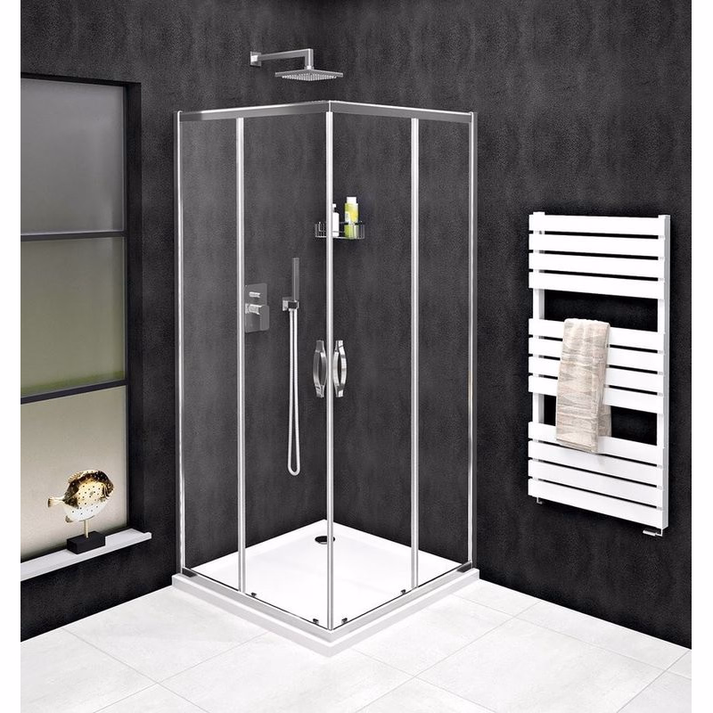 GELCO - SIGMA SIMPLY štvorcová sprchová zástena 1200x1200 rohový vstup, číre sklo GS2112-01