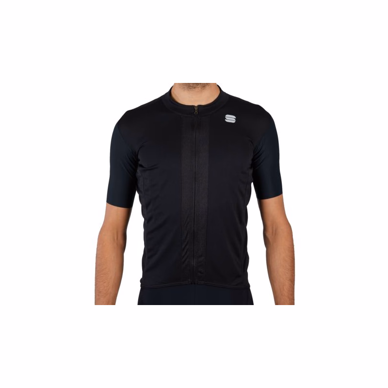 Pánsky cyklistický dres s krátkym rukávom SPORTFUL Strike short sleeve jersey, black white
