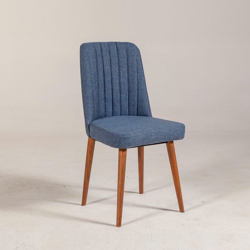 Stolička Vina 1048 - Dark Blue, Walnut