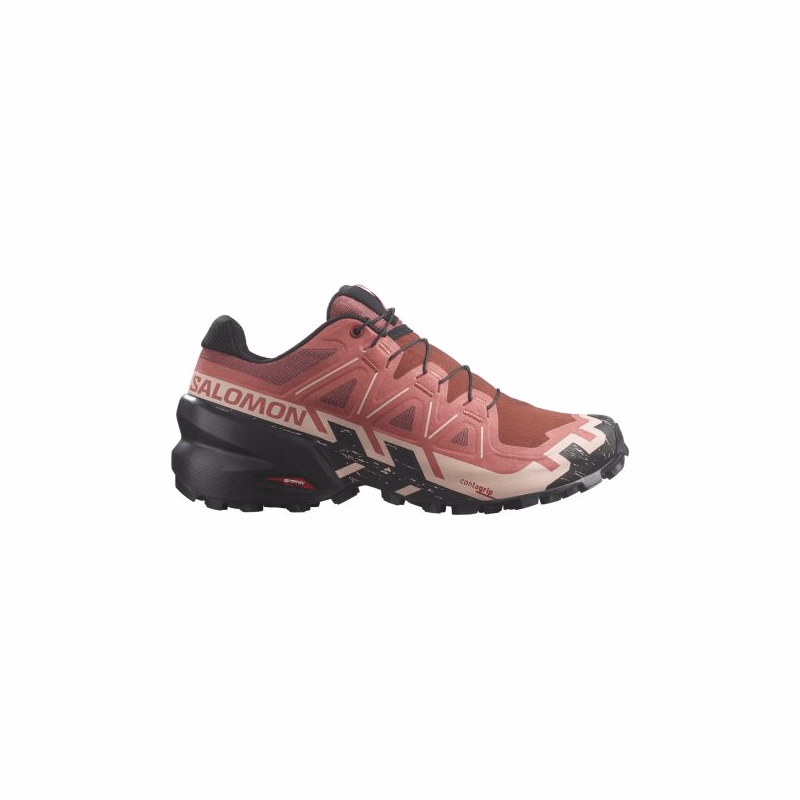 Dámska bežecká trailová obuv SALOMON Speedcross 6 W cow hide black english rose