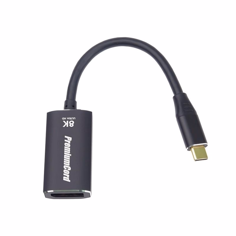 PREMIUMCORD Adaptér USB-C na DisplayPort DP1.4 8K @ 60Hz a 4k @ 120Hz