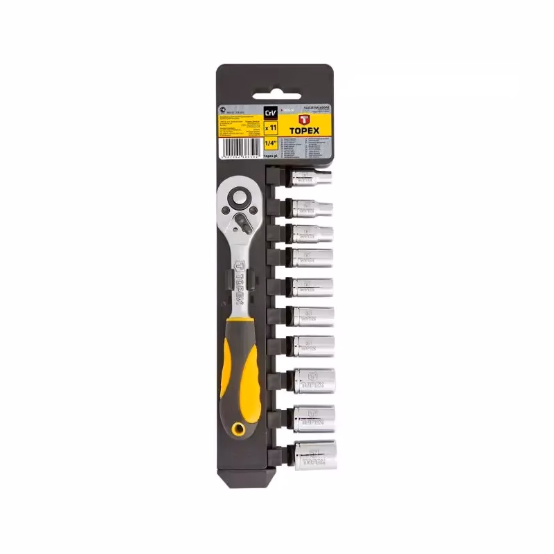 Topex Zásuvkové kľúče 1/4", 11 ks 38D650