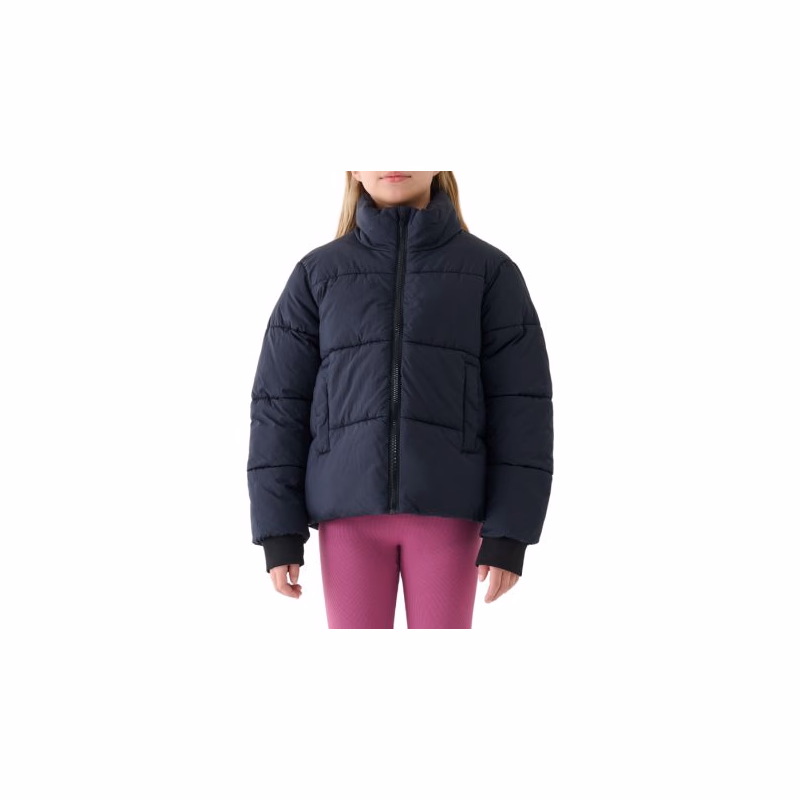 Dievčenská bunda 4F JUNIOR DOWN JACKET F613-4FJWAW25TDJAF613-20S-DEEP BLACK