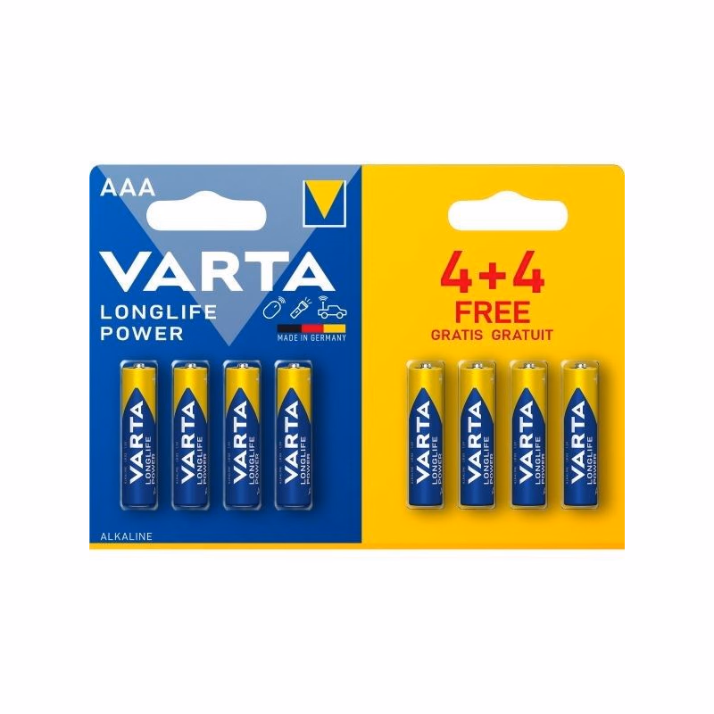 Varta LR03/4+4 Longlife POWER 4903