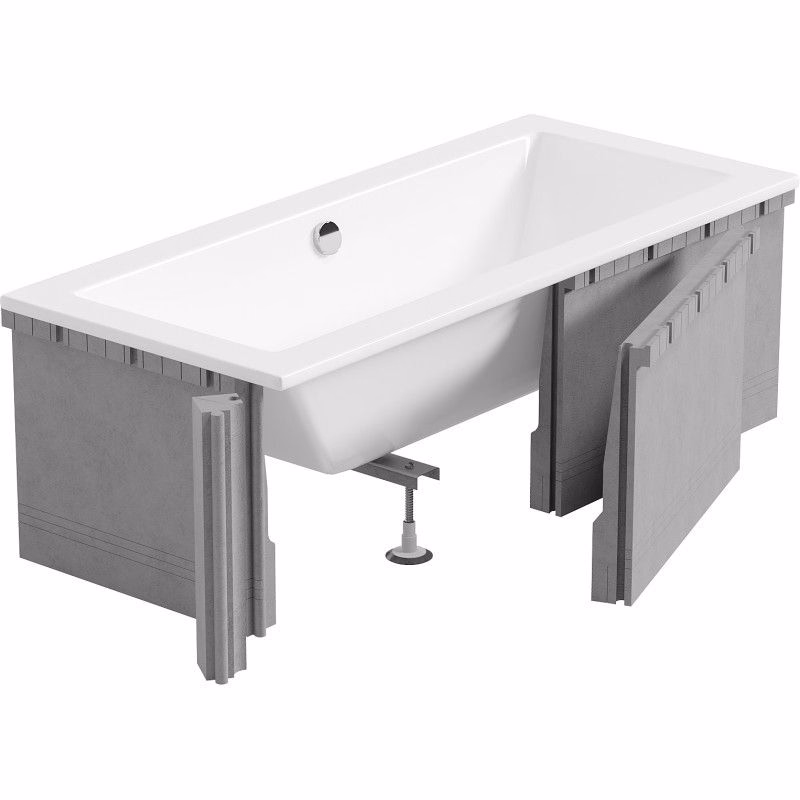 MEXEN - X-ST polystyrénový plášť na obdĺžnikovú vaňu 160-190 x 70-90, biela 55021-00