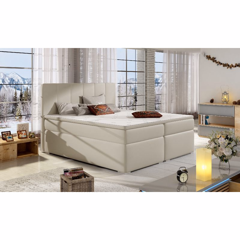 ArtElta Manželská posteľ BOLERO Boxspring | 160 x 200 cm Bolero rozmer: 160x200 cm, Bolero farba: Soft 33