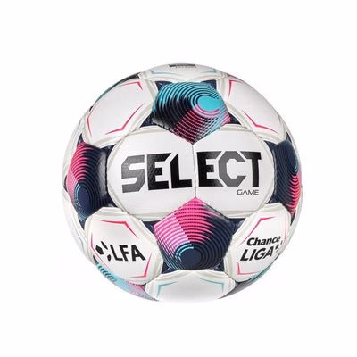 Futbalová lopta SELECT FB Game SK Chance Liga 2026/27 5 bielo-ružová