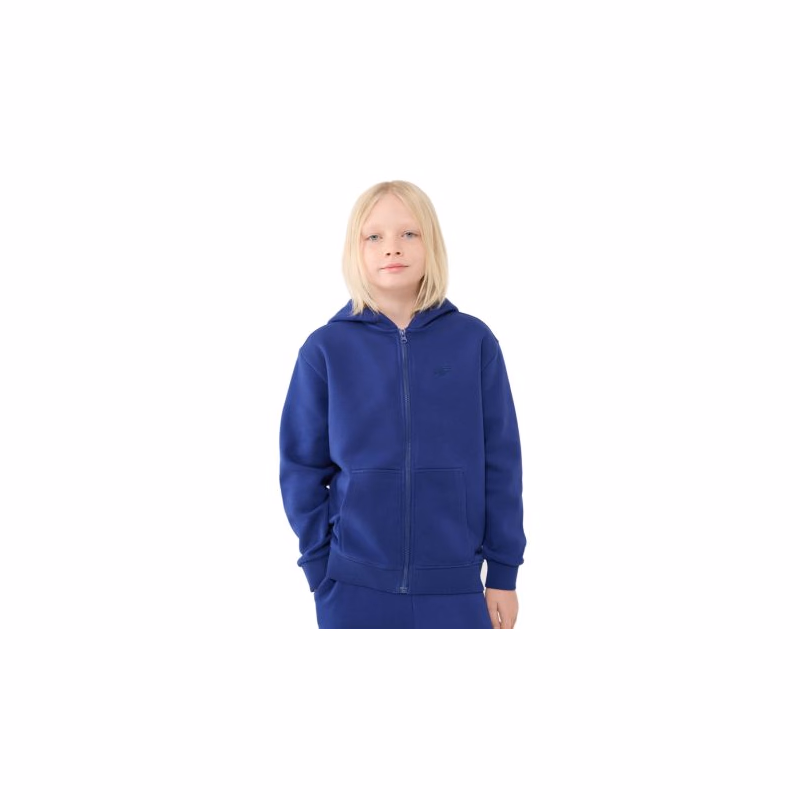 Chlapčenská mikina so zipsom 4F JUNIOR SWEATSHIRT-JWSS25TSWSM1851-36S-BLUE