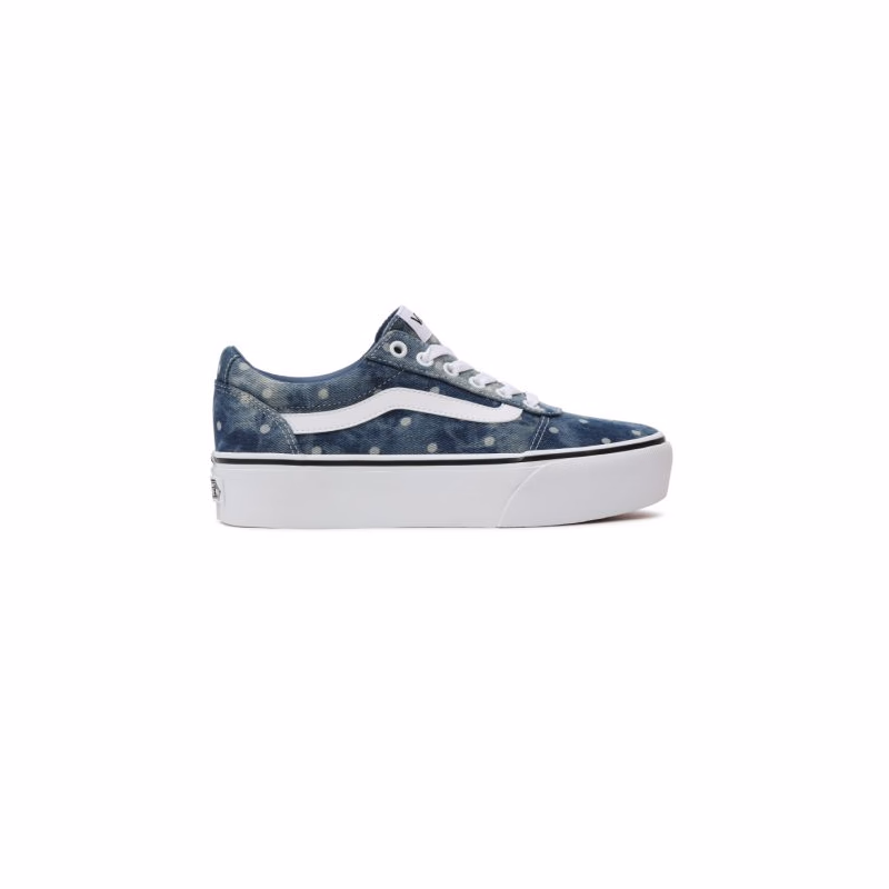 Dámska rekreačná obuv VANS WM Ward Platform (Denim Dots) moonlight blue white