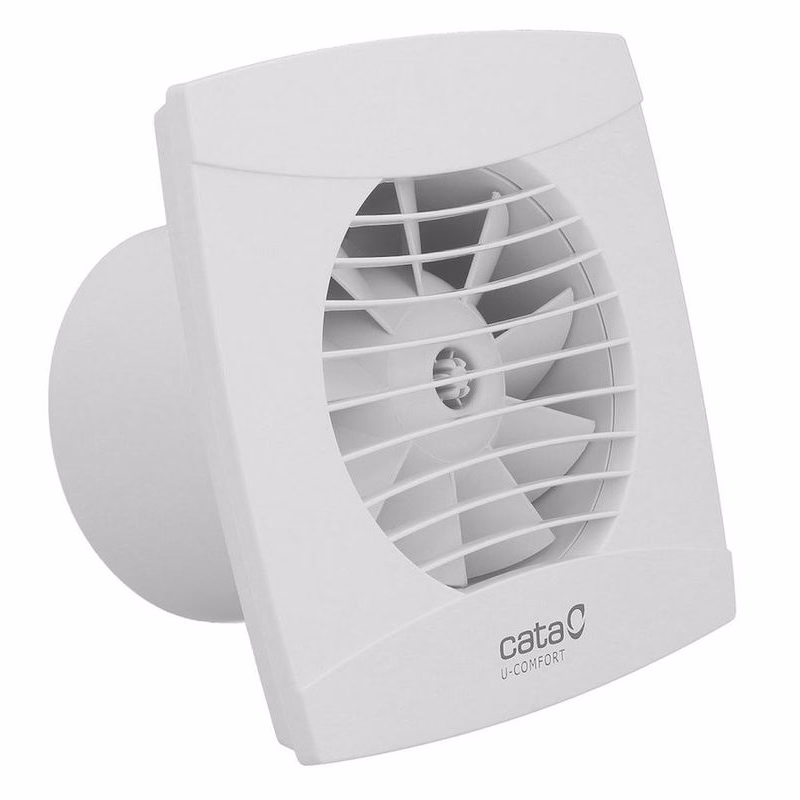 CATA - UC-12 TH kúpeľňový ventilátor axiálny s automatom, 12W, potrubie 120, biela 01300200