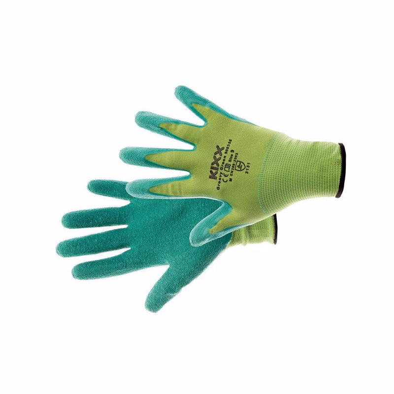 GROOVY GREEN rukavice nylon latex zelená 7