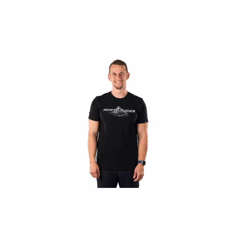 Pánske turistické tričko s krátkym rukávom NORTHFINDER FID-301darkgrey