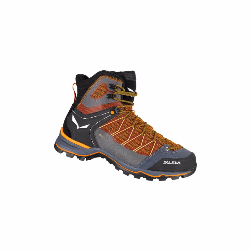 Pánska členková turistická obuv SALEWA Mountain Trainer Lite Mid GTX M black out carrot