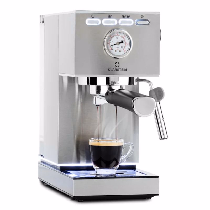 Klarstein Pausa, pákový kávovar, 1350 W, 20 bar, 1,4 l, nehrdzavejúca oceľ