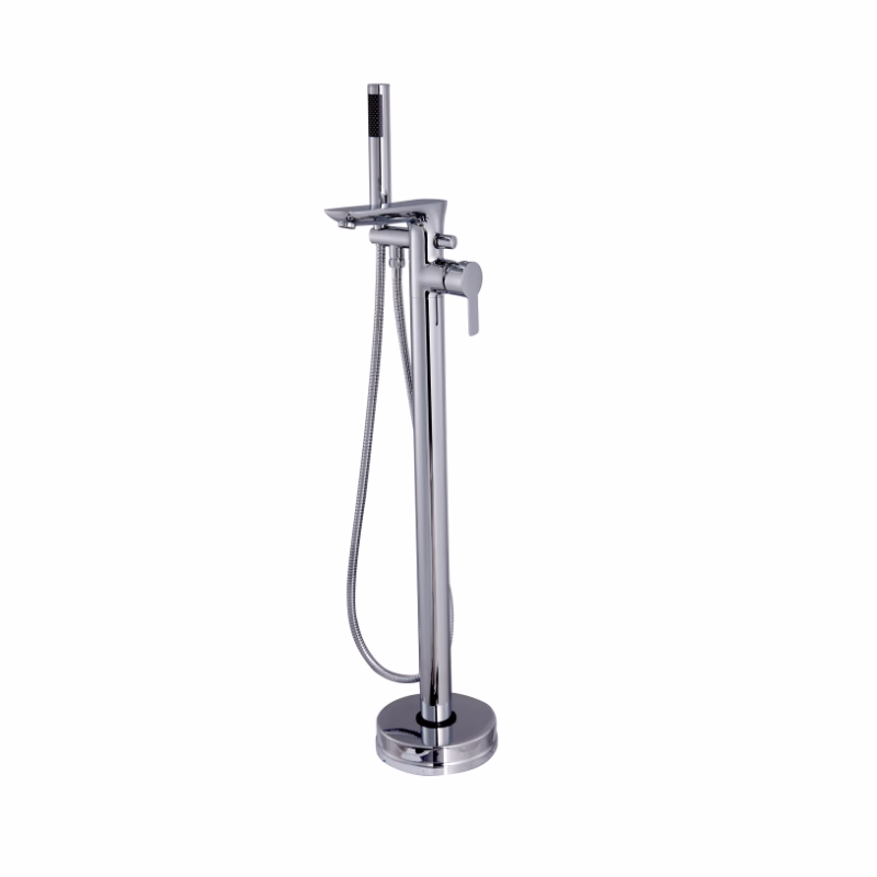 INVENA - Voľne stojaca vaňová batéria GLAMOUR Chrom BW-02-W01-V