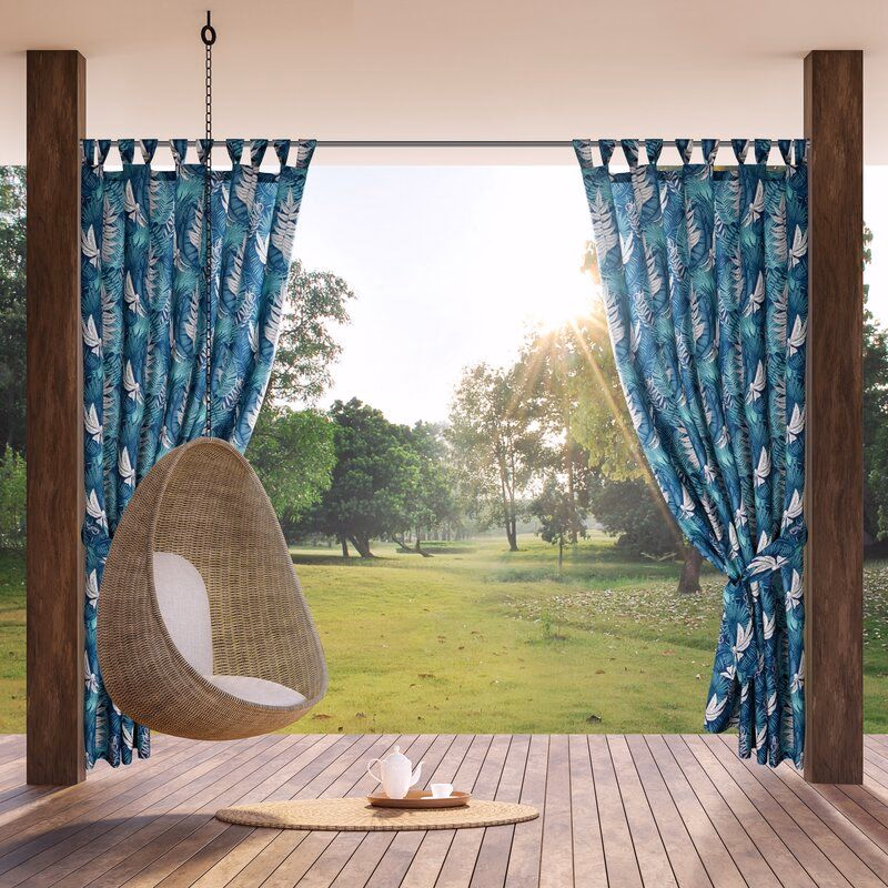 ArtFir Záves na terasu GARDEN 9 PU | tyrkysová/mätová 155 x 240 cm