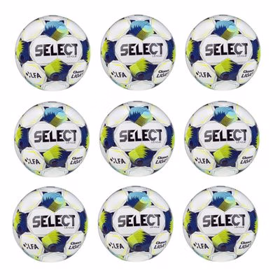 Výhodný set - 9x Futbalová lopta SELECT FB League SK Chance Liga 2025/26 5 bielo-modrá