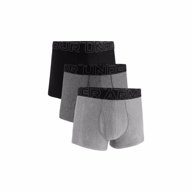 Pánske boxerky UNDER ARMOUR 3 PACK-UA PERFORMANCE TECH - SOLID 3 inch-GRY