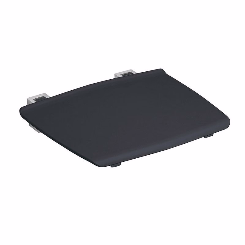 GELCO - Sklopné sedátko do sprchového kúta 32,5x32,5cm, tmavo šedá GS120G