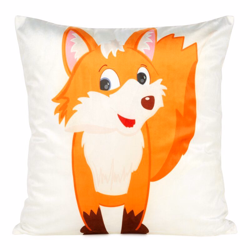 ArtFir Obliečka na vankúš KIDS 9C | biela/oranžová 45 x 45 cm