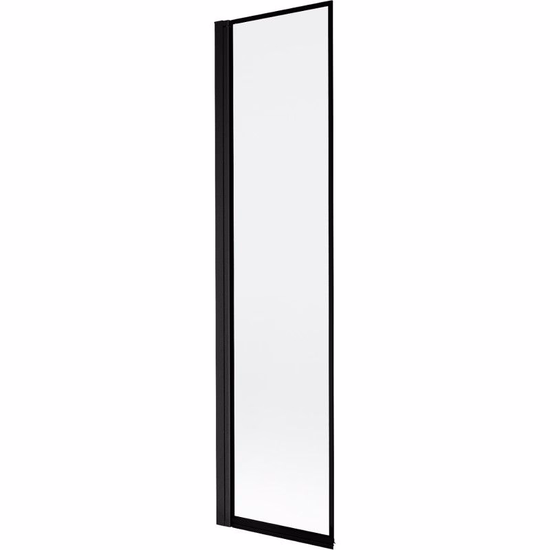 MEXEN - MIST vaňová zástena 50x150 cm 6mm 1-s, čierna, okraj, ľavá 8A9-050-001-70-70-L