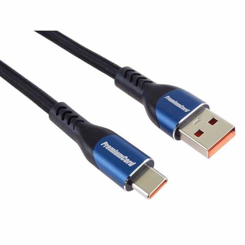 PREMIUMCORD Kábel USB-C na USB 2.0, Nabíjací, 5A, 0.5m