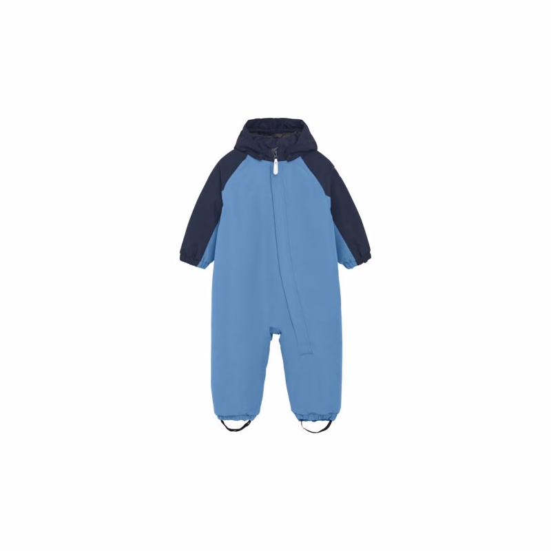 Detský zimný overal COLOR KIDS Coverall - Colorblock & Solid-741597.7027-Cyaneus