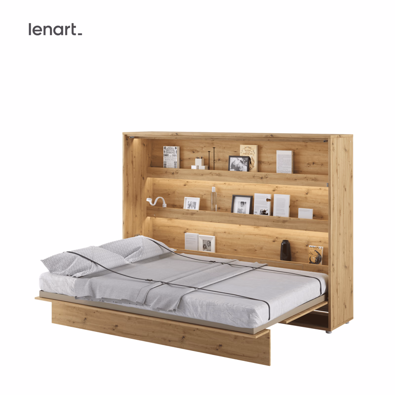 Dig-net nábytok Sklápacia posteľ Lenart BED CONCEPT BC-04 dub artisan | 140 x 200 cm