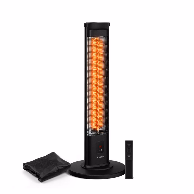 Klarstein BlazeTower infračervený ohrievač | 2000 W | 15 m² | Výkonný | 101 cm x 40 cm