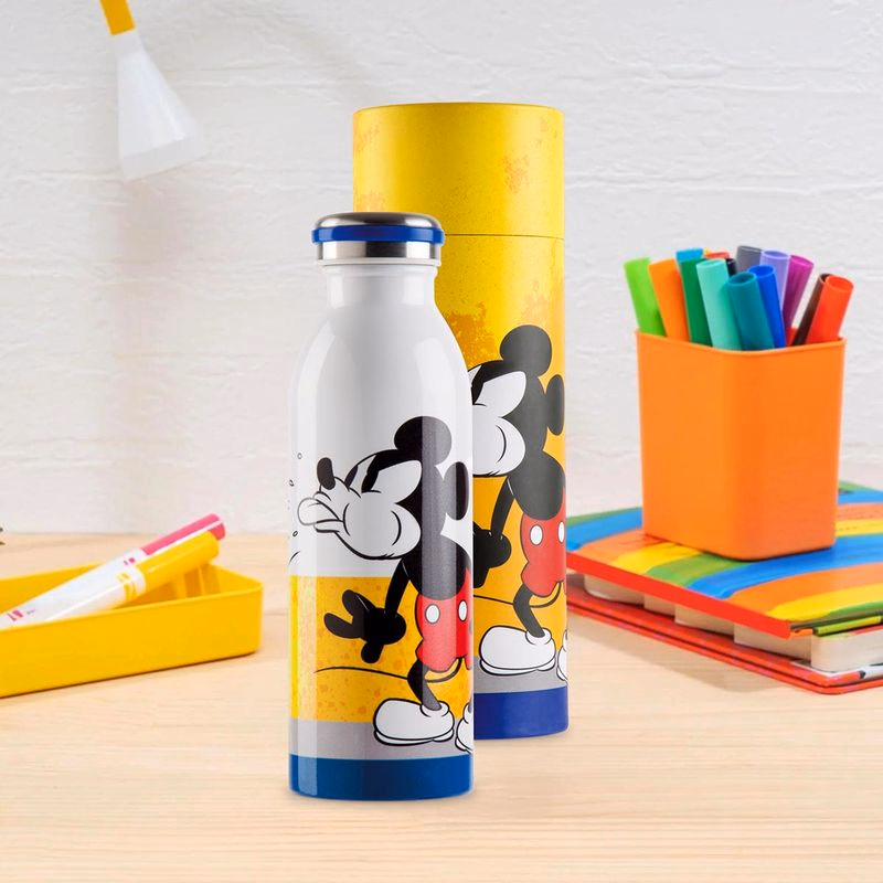 Termoska z nehrdzavejúcej ocele Mickey, žltá